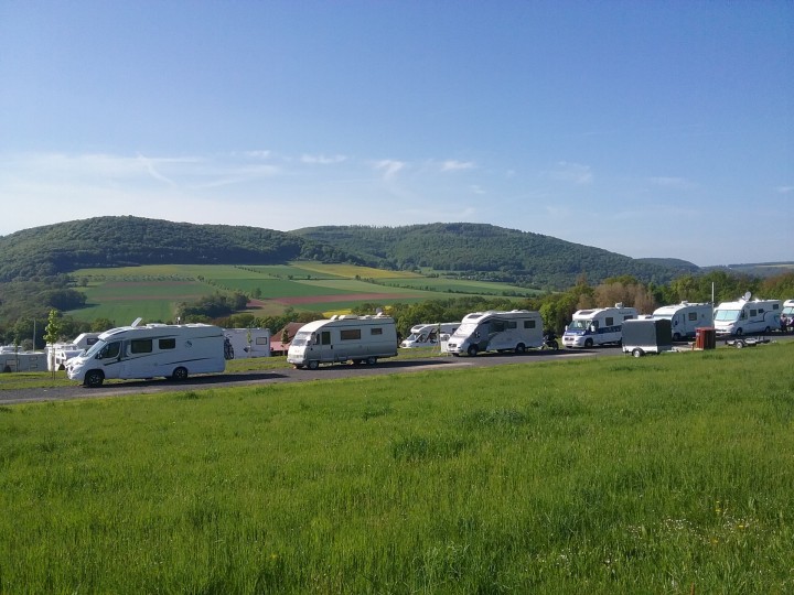 Wohnmobilstellplatz in Diebach am Forellenhof