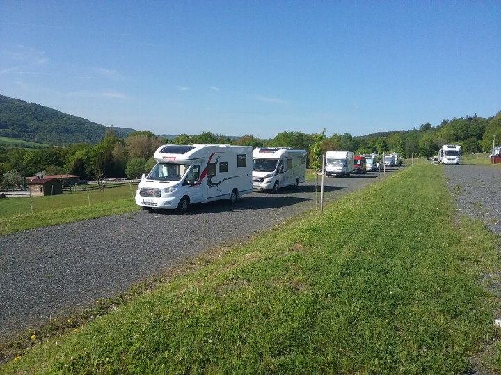 Wohnmobilstellplatz in Diebach am Forellenhof